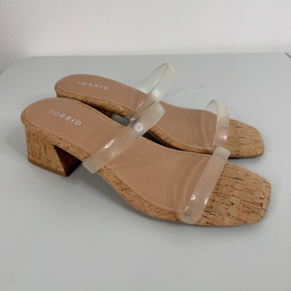 Torrid Clear Strap Sandals Size 11.5WW‎
